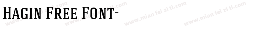 Hagin Free Font字体转换